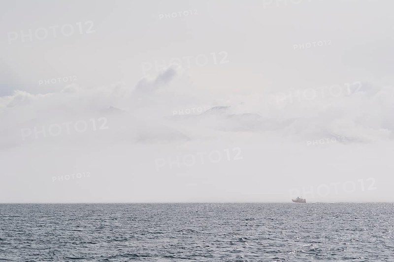 Whale watching boat, Fjord