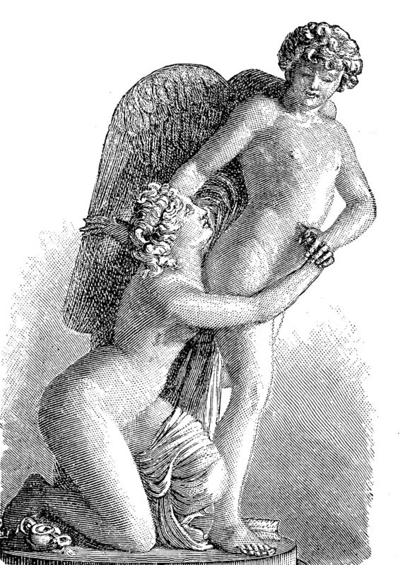 Cupid and Psyche is a very common subject in the visual arts of antiquity and modern times and a popular theme in fiction and music, Cupid and Psyche
