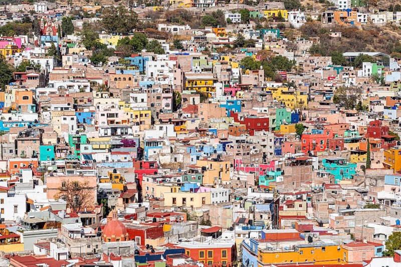 Overlook over the Unesco site Guanajuato, Mexico