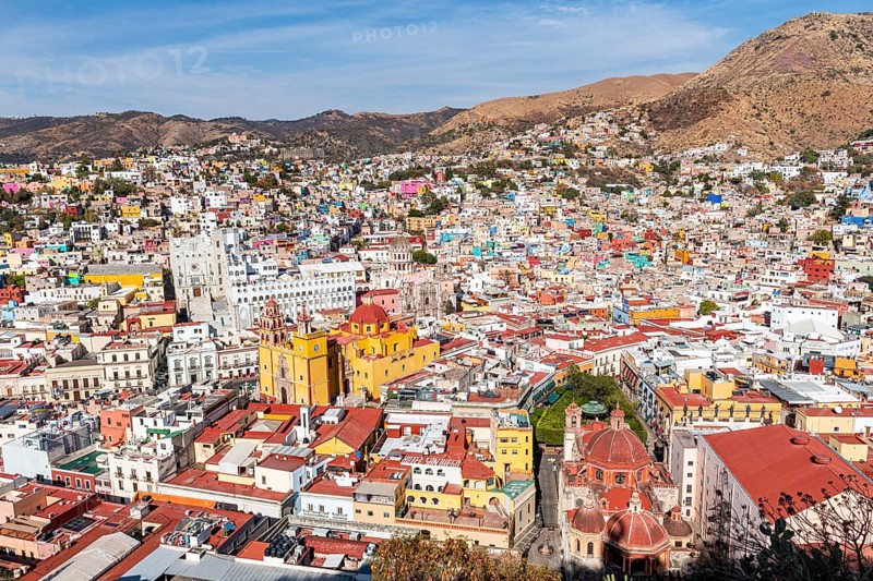 Overlook over the Unesco site Guanajuato, Mexico