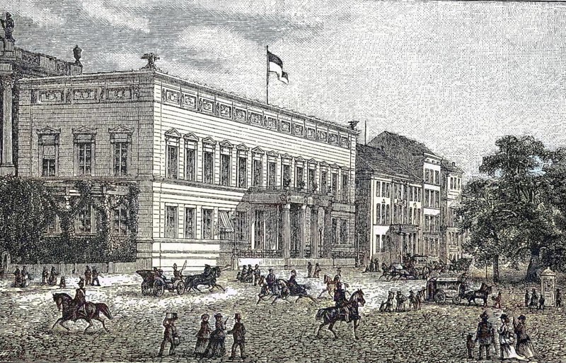 The Kaiserpalais in Berlin 1880, Germany