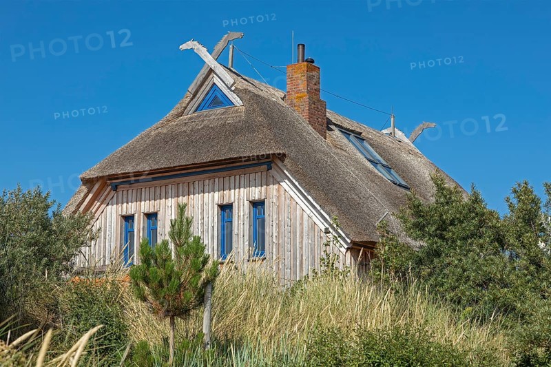 Thatched roof house, Graswarder peninsula