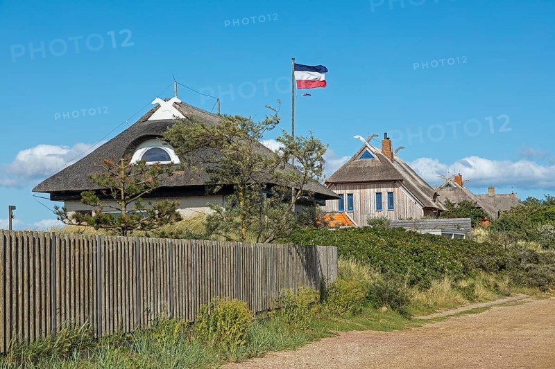 Thatched roof houses, Graswarder peninsula