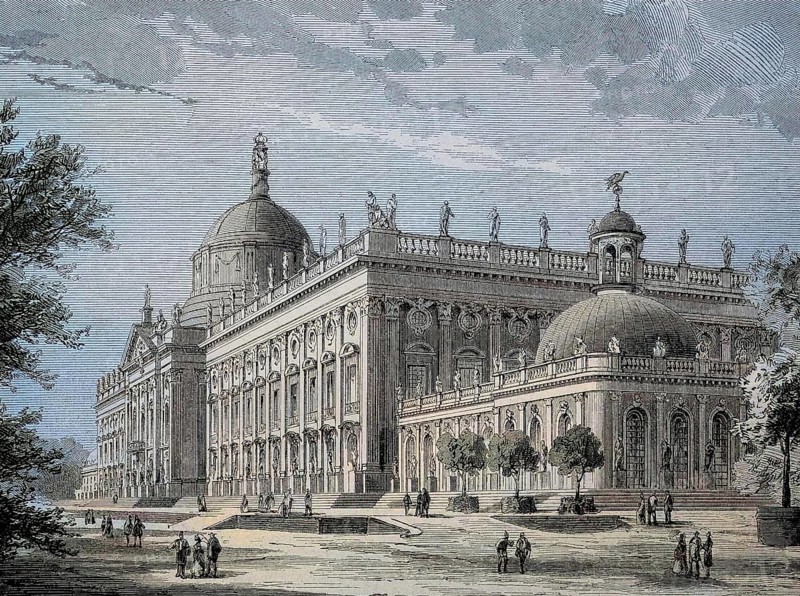 Friedrichskron Palace, New Palace near Potsdam