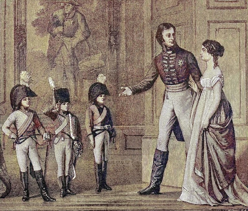 On Christmas Eve in 1803, Frederick William III presented the Crown Prince in the uniform of the Garde du Corps