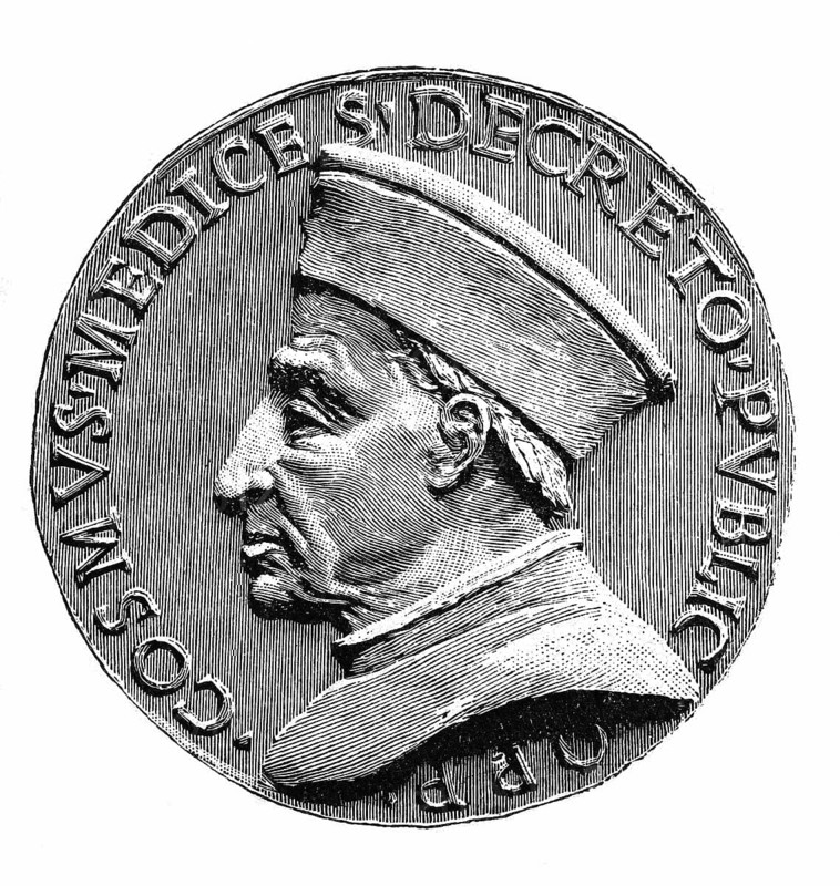 Seal coin of Cosimo de' Medici, il Vecchio