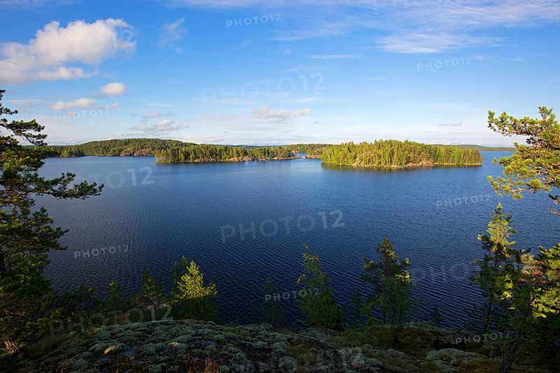 Lake of the Saimaa lake system near Savonlinna, formed by glacial masses during the Weichsel ice age
