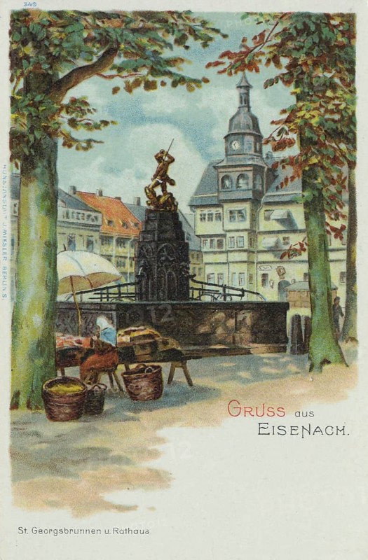 St. George's Fountain in Eisenach, Thuringia