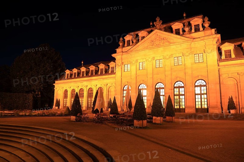Orangery at the city palace, evening