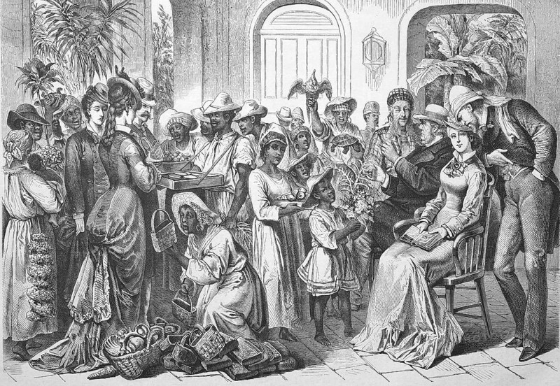 Curiosity seller, market and flea market in Havana