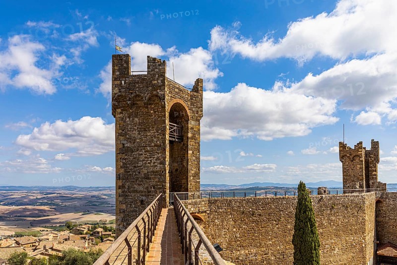 Fortress defence tower of Rocca di Montalcino, Montalcino