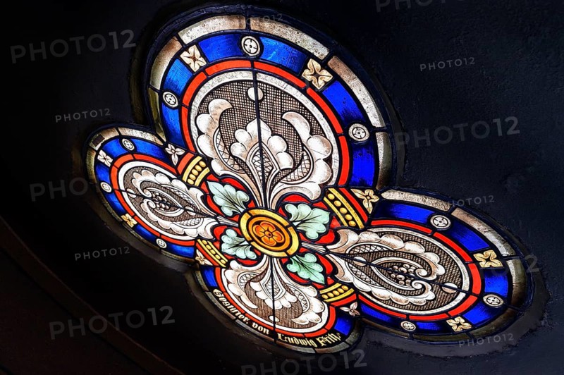 Colourful church window, Catholic Parish Church