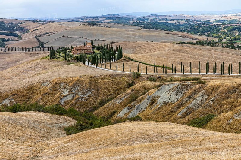 Country house Baccoleno on the hills of the Crete Senesi, near Asciano