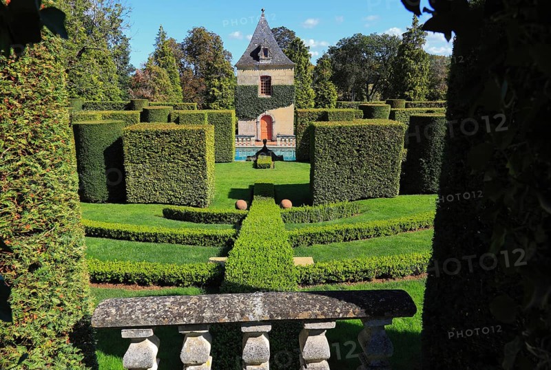 Hedges cut into shape, Jardins du Manoir d'Eyrignac