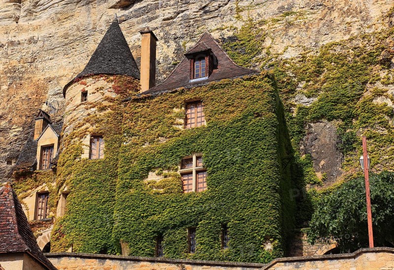 Facade greening, La Roque-Gageac