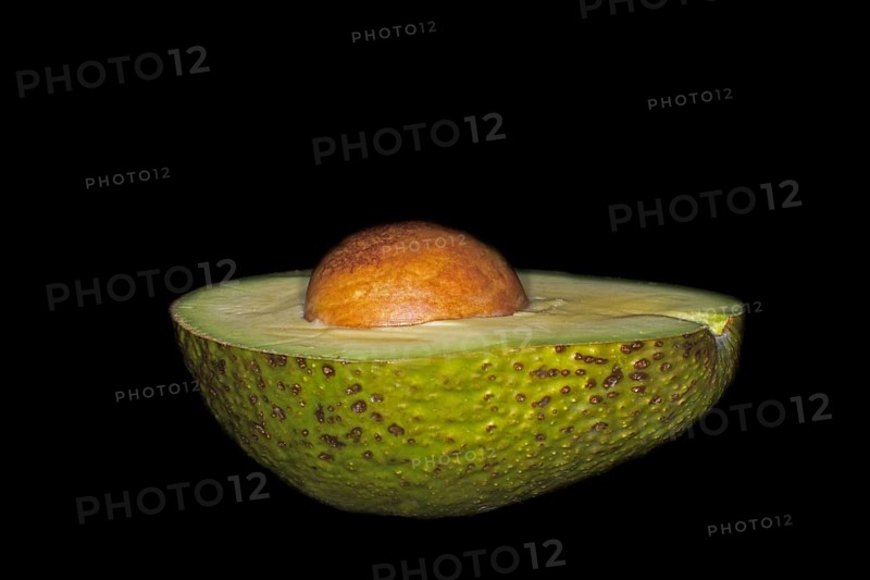 Halved avocado,