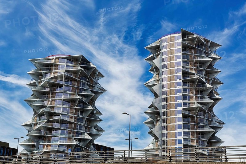 Kaktus Towers, two dramatically shaped residential towers