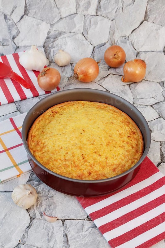 Swabian cuisine, Haertsfeld potato cake with curd dough base