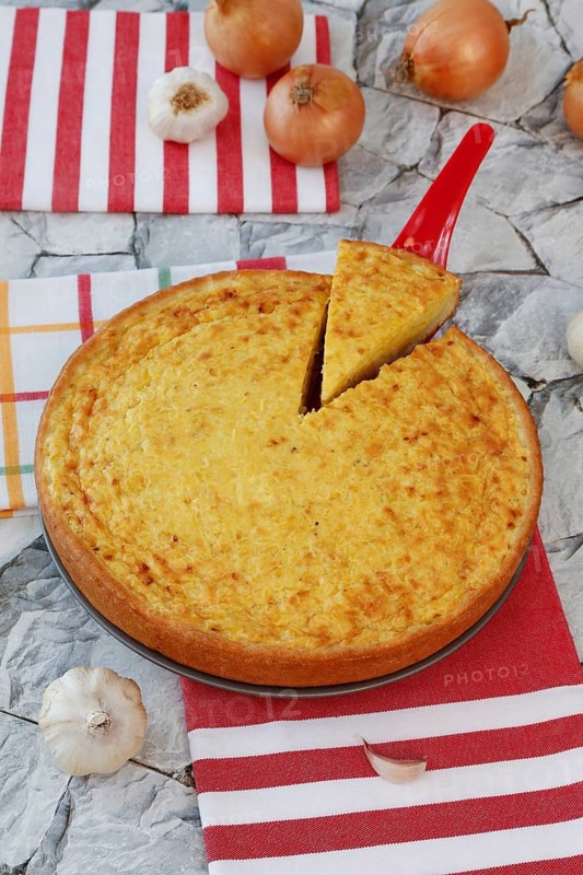 Swabian cuisine, Haertsfeld potato cake with curd dough base