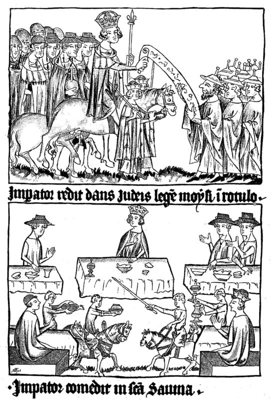 Emperor Henry's Romantic is a popular name for King Henry VII's journey to Italy in the years 1310 to 1313 in a late medieval picture book, the picture cycle of the Codex Balduini Trevirensis