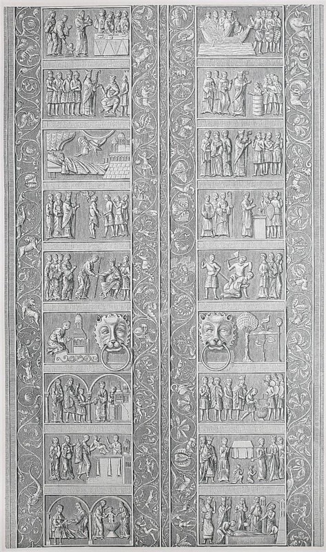 Depictions from the life of St. Adalbert, the arch reliefs on the portal of Gniezno Cathedral