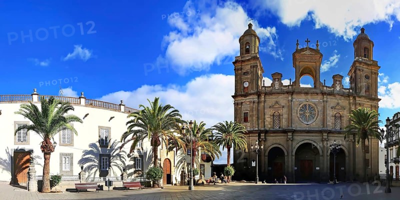 The Santa Ana Cathedral in Las Palmas de Gran Canaria. Las Palmas, Gran Canaria