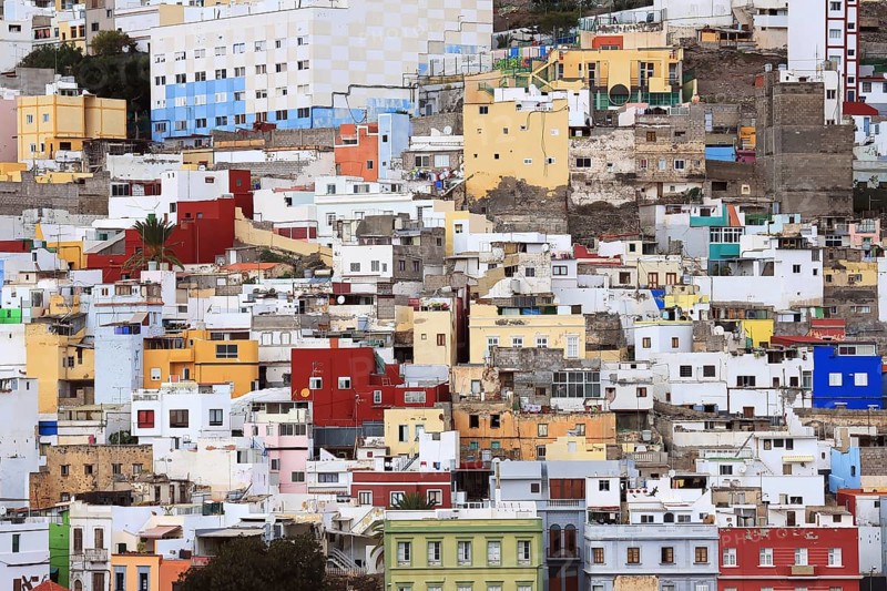 Mirador Casas de colores in Las Palmas de Gran Canaria. Las Palmas, Gran Canaria