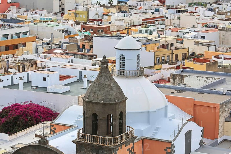 Mirador Casas de colores in Las Palmas de Gran Canaria. Las Palmas, Gran Canaria