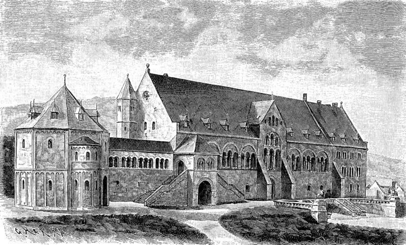 The imperial house of the imperial palace of Goslar, the oldest preserved imperial palace
