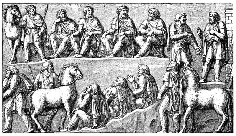 Meeting of the Germanic Council, relief on Marcus Aurelius' Victory Column