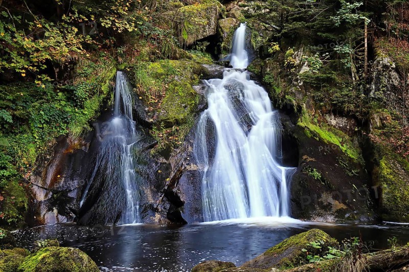The Triberg Waterfalls are among Germany's highest waterfalls. Triberg im Black Forest, Black Forest