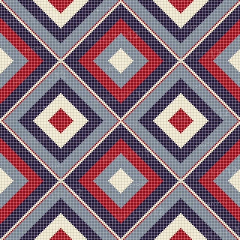 Ethnic American Indian embroidery inspired seamless pattern design. Vector background,
