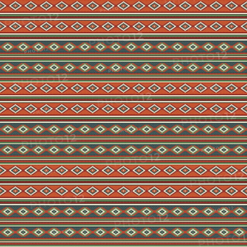Ethnic American Indian embroidery inspired seamless pattern design. Vector background,