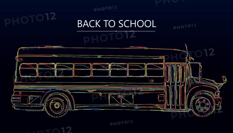 Back to School illustration, vector sketch