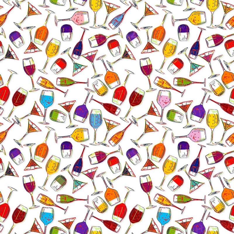 Drink and cocktail glasses, Vector design for cover menu