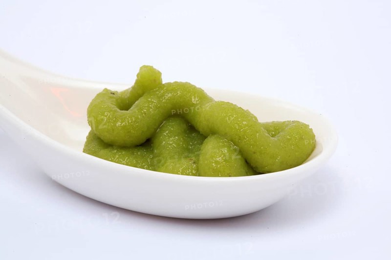 Wasabi, green wasabi paste