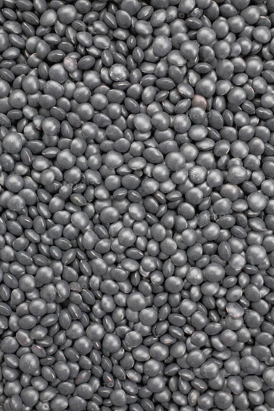 Black beluga lentils,