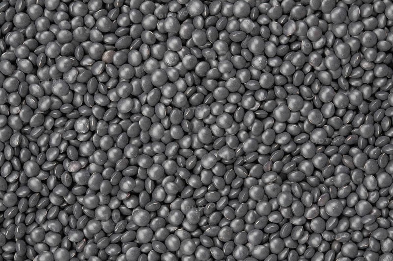 Black beluga lentils,