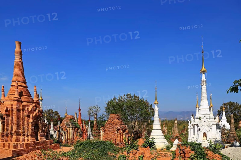 Shwe Inn Dein Pagoda. Indein, Shan State