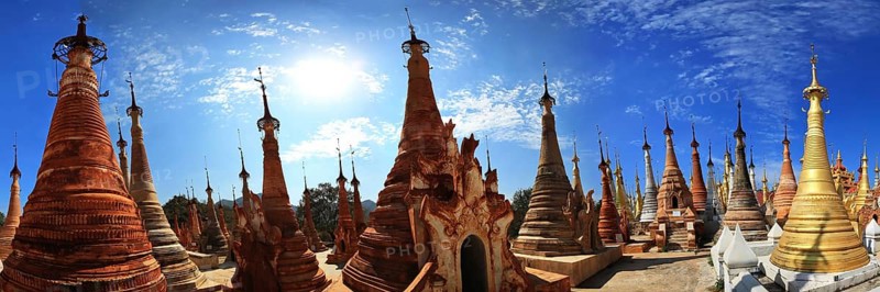 Shwe Inn Dein Pagoda. Indein, Shan State