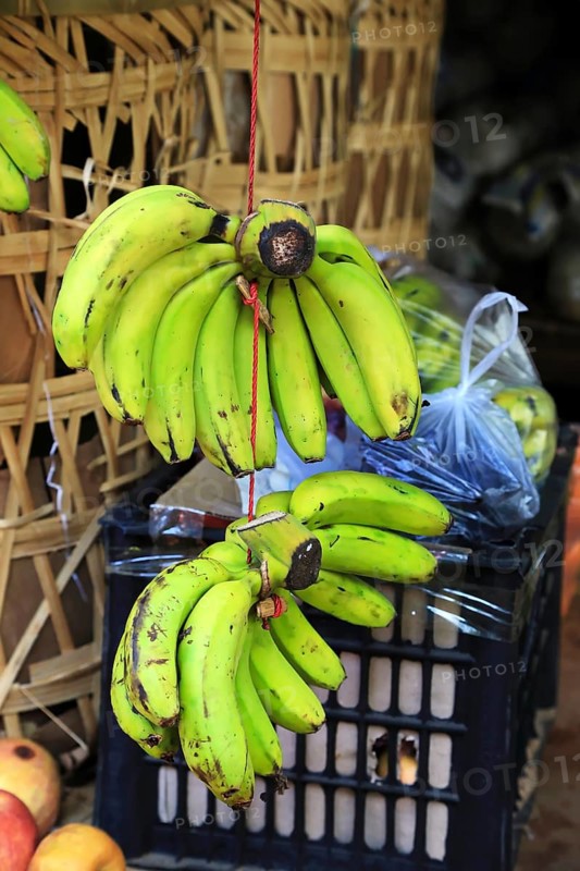 Bananas at Mani Sithu Market. Nyaung-U, Myanmar