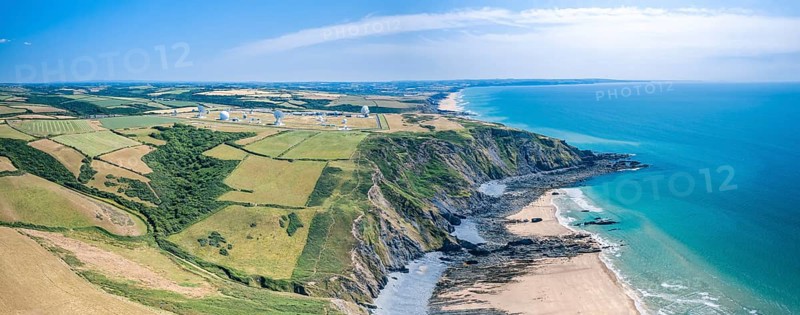 Fields and Farms over GCHQ Bude, GCHQ Composite Signals Organisation Station Morwenstow