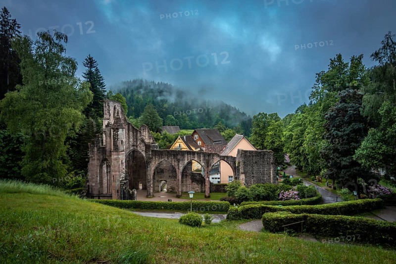 All Saints Monastery Ruins in the Black Forest National Park, Upper Renchtal