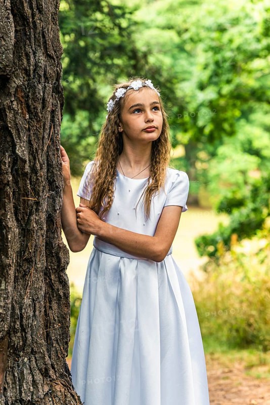First Holy Communion of Little Girl,