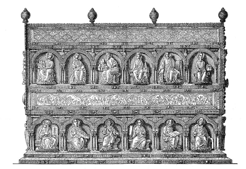 Liturgical devices of the Middle Ages, reliquary of the holy three kings