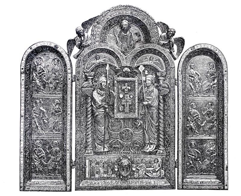 Liturgical devices of the Middle Ages, triptych