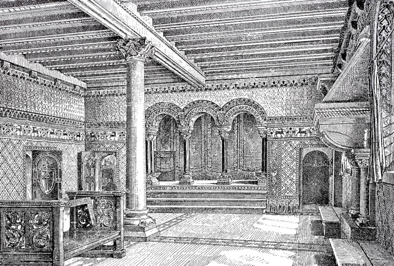 The Landgrave's Room at Wartburg Castle in Thuringia, Germany