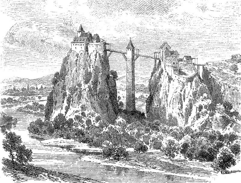 Wildenstein Castle, a castle complex built between 1200 and 1300 AD