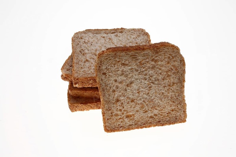 Bread, slices of wholemeal toast