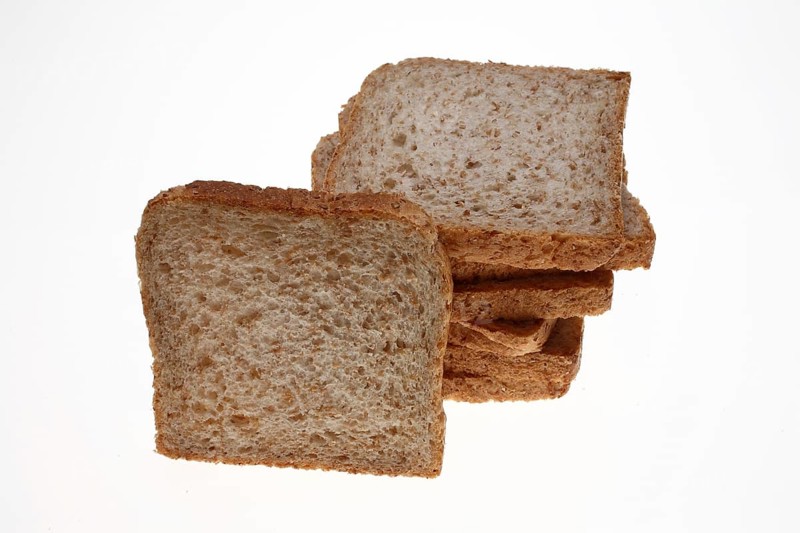 Bread, slices of wholemeal toast